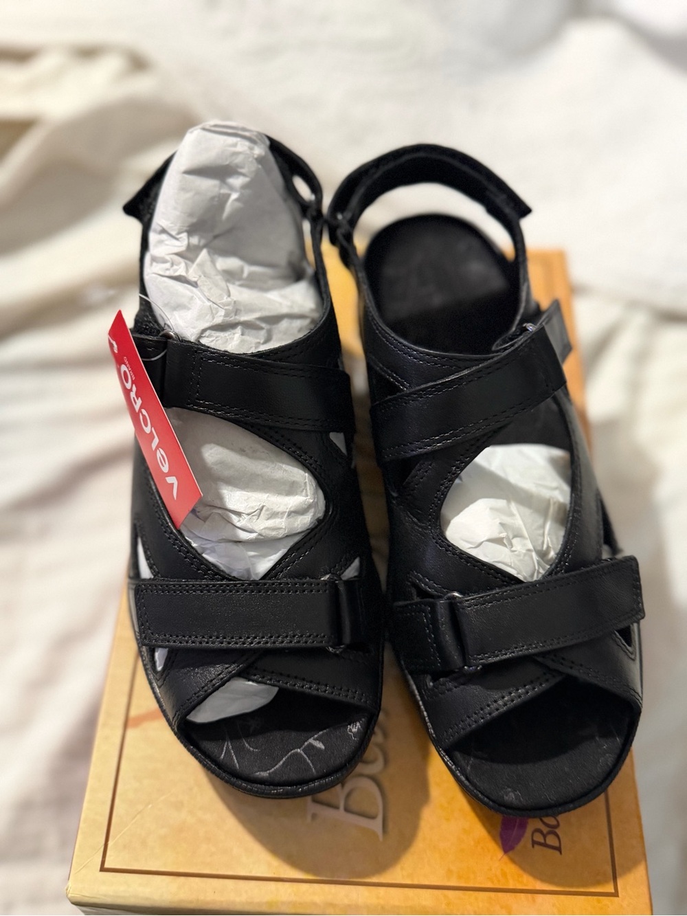 Barefoot Freedom by DREW Black Women's Adjustable Comfort Sandals